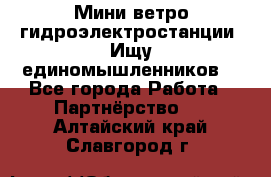 Мини ветро-гидроэлектростанции. Ищу единомышленников. - Все города Работа » Партнёрство   . Алтайский край,Славгород г.